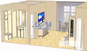 2-к квартира, вторичка, 39м2, 1/2 этаж