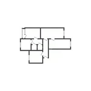 4-к квартира, вторичка, 77м2, 1/9 этаж