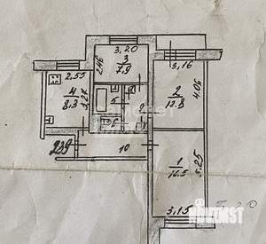 3-к квартира, вторичка, 60м2, 8/9 этаж
