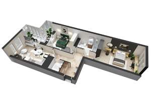 3-к квартира, вторичка, 69м2, 5/21 этаж