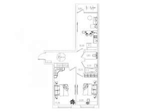 3-к квартира, вторичка, 100м2, 4/10 этаж