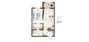 1-к квартира, вторичка, 42м2, 7/18 этаж