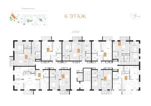 1-к квартира, вторичка, 43м2, 6/9 этаж