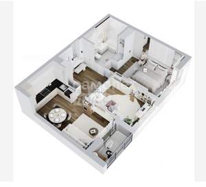 3-к квартира, вторичка, 66м2, 9/21 этаж