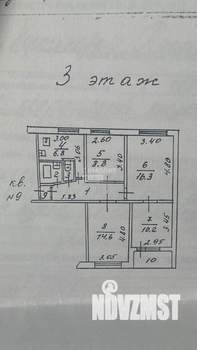 4-к квартира, вторичка, 65м2, 3/9 этаж
