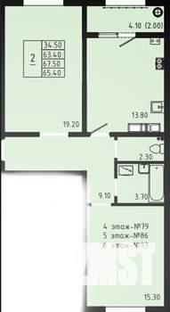 1-к квартира, вторичка, 40м2, 8/8 этаж