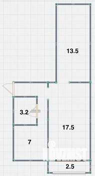 2-к квартира, вторичка, 44м2, 5/5 этаж