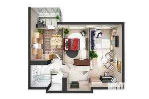 2-к квартира, вторичка, 63м2, 2/21 этаж