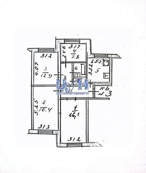 4-к квартира, вторичка, 77м2, 1/9 этаж