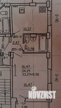 2-к квартира, строящийся дом, 62м2, 2/17 этаж