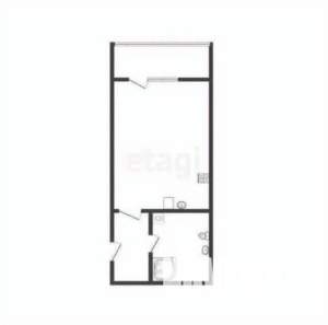 Студия квартира, вторичка, 27м2, 13/18 этаж