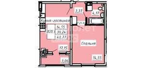2-к квартира, вторичка, 41м2, 2/8 этаж