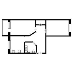 2-к квартира, вторичка, 47м2, 6/9 этаж