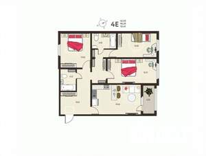 3-к квартира, строящийся дом, 92м2, 2/17 этаж