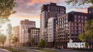 2-к квартира, строящийся дом, 70м2, 2/16 этаж