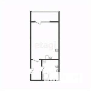 Студия квартира, вторичка, 29м2, 4/10 этаж