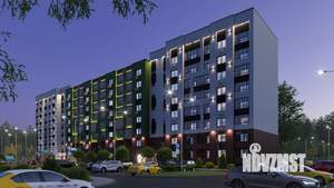 3-к квартира, строящийся дом, 71м2, 8/8 этаж