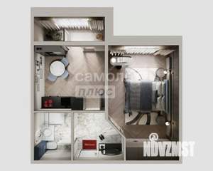 1-к квартира, вторичка, 40м2, 1/8 этаж