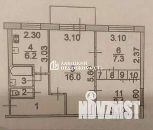 3-к квартира, вторичка, 48м2, 3/5 этаж