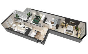 3-к квартира, вторичка, 69м2, 4/21 этаж