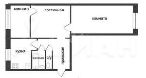 2-к квартира, вторичка, 48м2, 2/5 этаж
