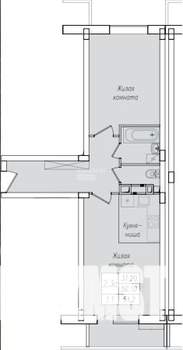3-к квартира, вторичка, 51м2, 2/10 этаж
