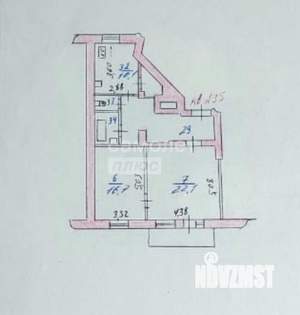 2-к квартира, вторичка, 67м2, 3/4 этаж