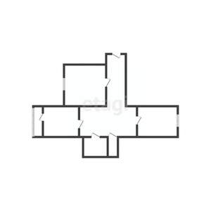 2-к квартира, вторичка, 49м2, 1/6 этаж