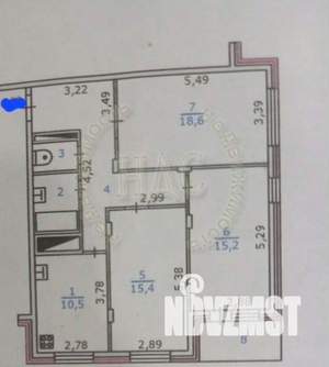 3-к квартира, вторичка, 81м2, 11/12 этаж