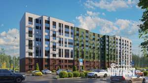 1-к квартира, строящийся дом, 41м2, 4/8 этаж