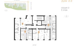 2-к квартира, вторичка, 66м2, 3/16 этаж