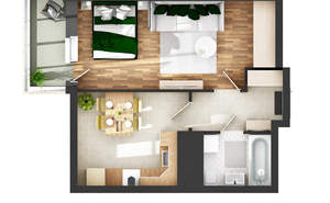 1-к квартира, вторичка, 41м2, 21/21 этаж