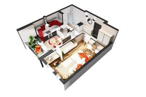 1-к квартира, вторичка, 42м2, 18/21 этаж