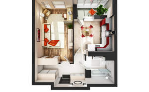 1-к квартира, вторичка, 42м2, 21/21 этаж