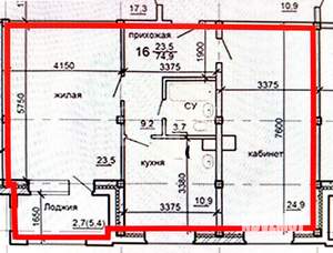 2-к квартира, вторичка, 72м2, 2/6 этаж