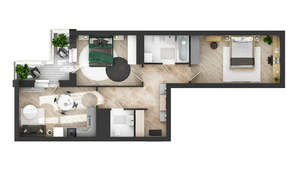 3-к квартира, вторичка, 69м2, 4/21 этаж