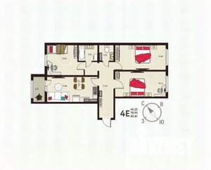 3-к квартира, вторичка, 81м2, 14/18 этаж