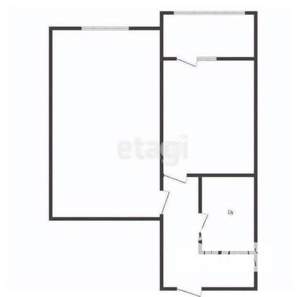 1-к квартира, вторичка, 41м2, 1/18 этаж