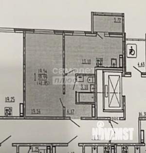 1-к квартира, вторичка, 41м2, 7/10 этаж