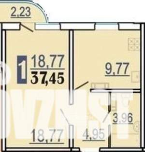 1-к квартира, вторичка, 38м2, 11/17 этаж