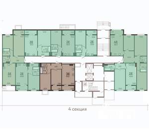 1-к квартира, вторичка, 41м2, 1/17 этаж