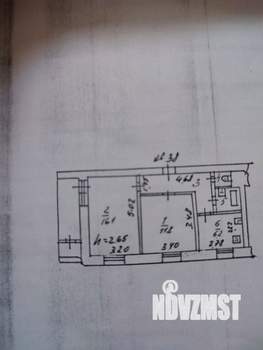 2-к квартира, вторичка, 46м2, 1/4 этаж