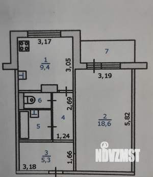 1-к квартира, вторичка, 41м2, 2/10 этаж