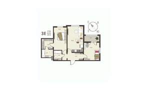 2-к квартира, вторичка, 69м2, 10/18 этаж