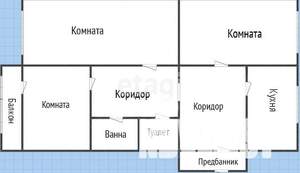 3-к квартира, вторичка, 60м2, 3/9 этаж