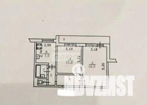 2-к квартира, вторичка, 46м2, 4/9 этаж