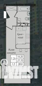 2-к квартира, вторичка, 55м2, 5/10 этаж