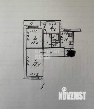 3-к квартира, вторичка, 60м2, 1/9 этаж