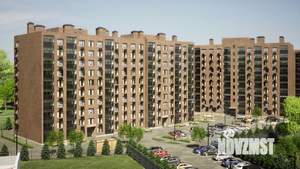 1-к квартира, строящийся дом, 46м2, 2/10 этаж