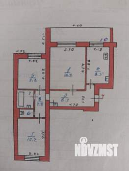 3-к квартира, вторичка, 61м2, 1/9 этаж